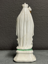 Heiligenbeeld Maria met kind, biscuit porselein, 15cm, eind 1800 (3)