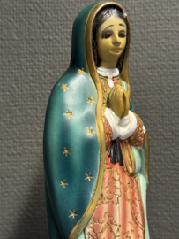 Beeld Onze-Lieve-Vrouw van Guadalupe – handbeschilderd gips, 35,5 cm