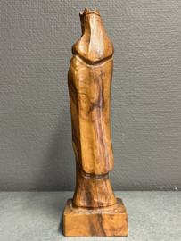 Heiligenbeeld Maria met kind, Duits, hout, 23cm (3)