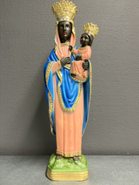 Heiligenbeeld Maria Onze Lieve Vrouw van Czestochowa, gips, 37 cm (7)