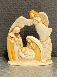 Kerst stal voorstelling 7x6 cm, resin (9)