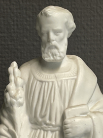 Heiligenbeeld Jozef werkman, 29 cm, biscuit porselein,  (1)