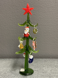 Kerstboom Glas,  19 cm,(beschadigd)