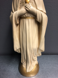 Heiligenbeeld Jezus Heilig Hart beeld,  48 cm, gips, 1920, Fortunati, (5)