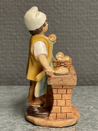 Santon, Resin, 9 cm, bakker (9)