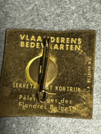 Authentieke Vlaanderen Bedevaart Speld - Lourdes, Rome, Fatima