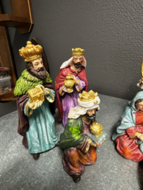 Kerstgroep 11 delig, max hoogte 12 CM, resin