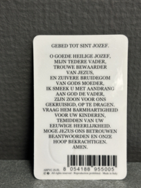 Devotiemedaille Jozef met kind inclusief bidprentje, 2.5 CM