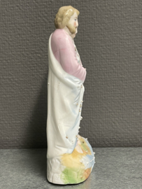 Heiligenbeeld heilige Familie  biscuit porselein, 1900, 18 cm. (4)