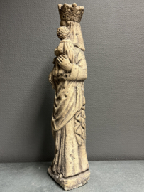 Heiligenbeeld Maria met kind, beton 42 cm, kan ook buiten (8)
