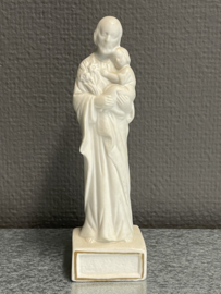 Heiligenbeeld Jozef met kind, 17 cm, biscuit porselein, 1900. (1)