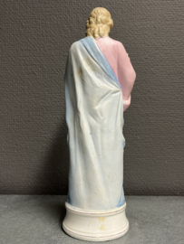 Heiligenbeeld Jozef, biscuit porselein, 26 cm (3)