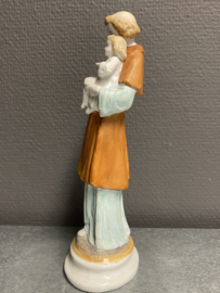 Heiligenbeeld Antonius van Padua, 22 cm,  biscuit porselein 1900 (1)