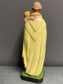 Heiligenbeeld Albertus van Trapani, 20 cm gips (3)