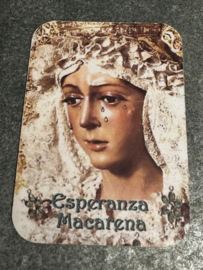 Koelkast magneet  María Santísima de la Esperanza Macarena, 6.5x4.5 CM