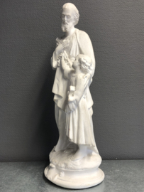 Heiligenbeeld Jozef met Jezus, 46 cm, gips (G)