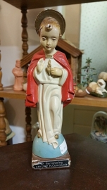 Kindje Jezus communie beeldje gips, 19cm, 1920 (5)