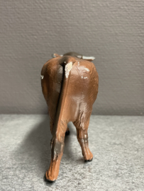 Os voor kerststal, papier mache, 10 x 18 cm, beschadigd! (9)