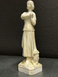 Heilige Agnes van Rome, gips, ca.1930, 15 cm (10)