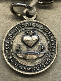 Devotiemedaille Pater Pio van Pietrelcina, 2 cm