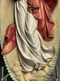 Plaquette Maria met kind, resin, 24 cm (8)