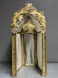 Koperen Maria kapel, 40 cm, handwerk, excl. beeldje