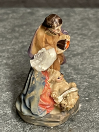 Kerstgroep Heilige Familie, 3 cm, resin. (10)