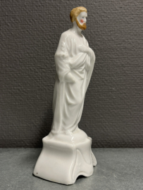 Heiligenbeeld Jozef, biscuit porselein, 19 cm, (1)