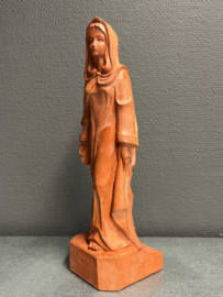 Heiligenbeeld Maria Visitatie, Terracotta, 1967, 28 cm,  (5)