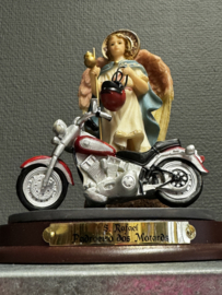 Engelenbeeld Aartsengel Rafaël met motor.