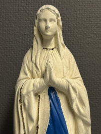 Heiligenbeeld Maria O.L.V. van Lourdes, beton, 37cm (3)