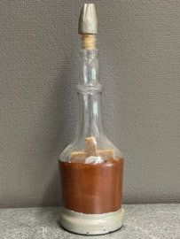 Calvarie in fles, monnikenwerk, 34 cm (4)