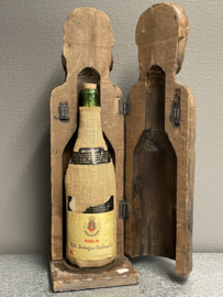 Eikenhout fles / wijwater bewaardoos, 46 cm, (0)