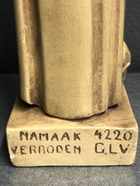 Heiligenbeeld  Gerardus van Majella, 31 cm, gips , Gerard Linssen Venlo 1930 (7)