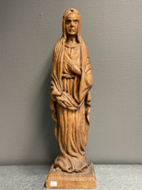 Heiligenbeeld Maria, Duits houtsnijwerk, 53 cm, jaren 30 (10)