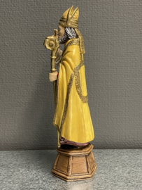 Heiligenbeeld Ubaldo van Gubbio, resin, 28 cm (1)