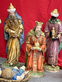 Kerstgroep Italiaans, jaren 60, circa 68 cm hoog