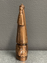 Heiligenbeeld Maria O.L.V van Scherpenheuvel, koper, 17 cm (7)
