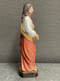 Heiligenbeeld Jezus Heilig Hart, resin, 12 cm, (2)