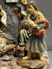 Kerststal met 10 vaste figuren