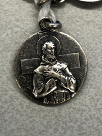 Devotiemedaille Franciscus van Assisi en Rochus, 1.5 cm