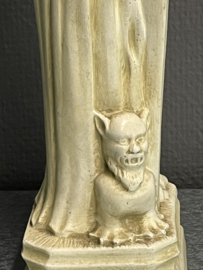 Heiligenbeeld Dimpna van Geel, 22 cm, gips, (1)