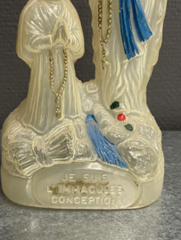 Wijwater fles, Lourdes, jaren 50, 22 cm (8)