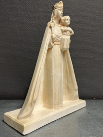 Heiligenbeeld Maria met kind, gips, 25,5 x 20 cm (2)