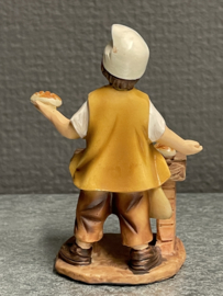 Santon, Resin, 9 cm, bakker (9)