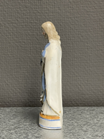 Heiligenbeeld Jezus Heilig Hart 13 cm, biscuit porselein voor 1900 (1)
