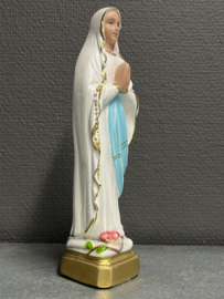 Heiligenbeeld Maria OLV van Lourdes, 20 cm, Gips, (8)