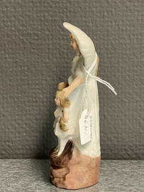 Beschermengel met kinderen, Biscuit porselein, 12 cm, 1900 gerestaureerd (0)