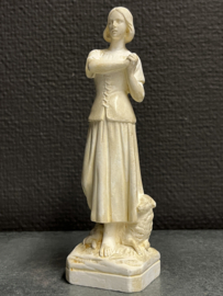 Heilige Agnes van Rome, gips, ca.1930, 15 cm (10)