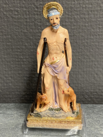 Heiligenbeeld Lazarus, resin, 10 cm (4)